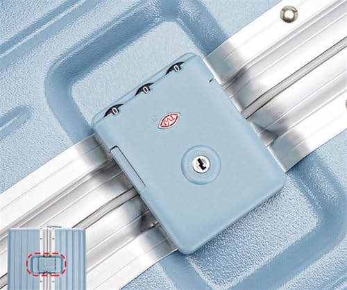 Durable Suitcase for Women Luggage Zipperless With Aluminum Frame, Lightweight Hard Shell Suitcase With Spinner Wheels Retro Suit Case (Color : E, Size : 26")4