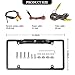 License Plate Backup Camera,HD Night Vision Reverse Camera with 8 LED,170°Wide Angle IP67 Waterproof Rear View Camera,Heavy Duty Reverse Camera Car Accessories Fits US License Plates