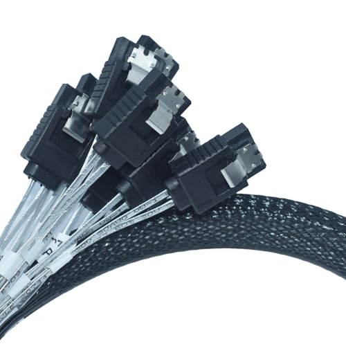 Cable Slim SAS PCIe 4.0 a 8 SATA III 50 cm miniatura 4