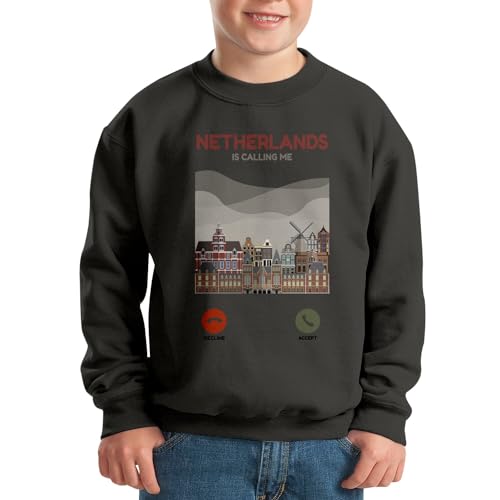 Sweatshirt enfant Netherlands is Calling Me pull molletonné chaud - 2