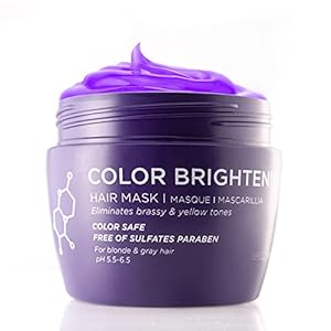 Luseta-Purple-Hair-Mask-169-Oz-Deep-Conditioner-Biotin-Hydrolyzed-Collagen-Keratin-Neutralizes-Unwanted-Yellow-Tones-and-Removes-Brassine-for-Blond-and-Gray-hair-Sulfate-Paraben-Free Luseta Purple Hair Mask 16.9 Oz, Deep Conditioner for Color Treated Hair Neutralizes Unwanted Yellow Tones and Removes Brassine, for Blond and Gray hair, Sulfate & Paraben Free