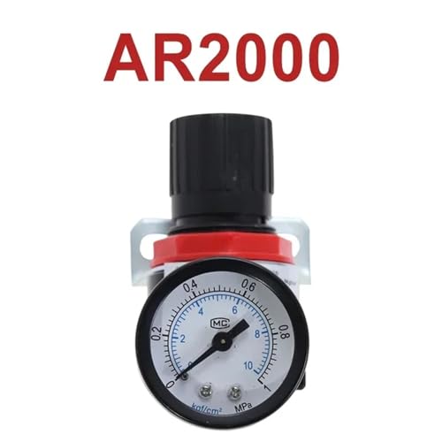 Compresor de aire con regulador de presión AR2000 rosca 1/4 y conector 12mm 3
