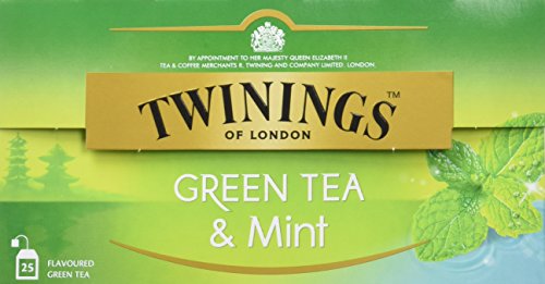 Twinings Of London Té Green Tea & Mint - 4 Paquete de 25 Bolsitas