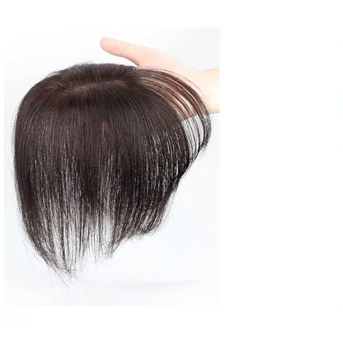 Pelucas de Mujer Peluca Mujer Cabello real Cabello real Parte superior de la cabeza for llenar la pieza de cabello Esponjoso Aumento de la cubierta del flequillo Cabello blanco Pieza de cabello corto