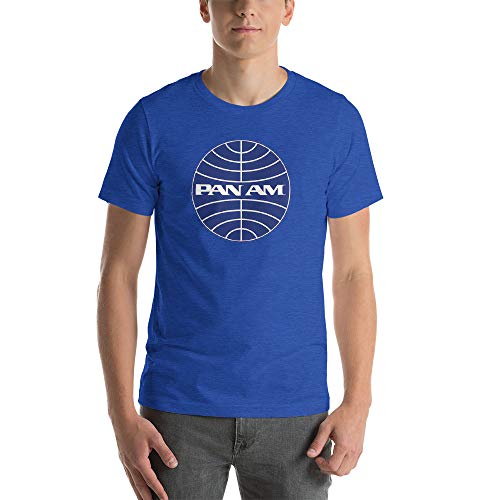 Pan Am Blue Logo Short-Sleeve Unisex T-Shirt - Pan American Airlines - Vintage