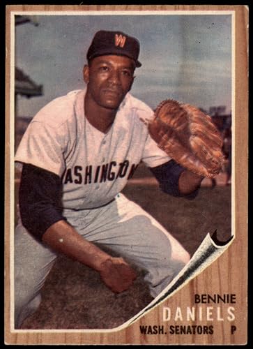 1962 Topps #378 Bennie Daniels Washington Senators (Baseball Card) EX Senators
