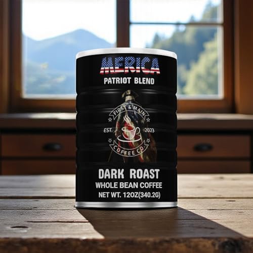 First & Main Coffee Co. Merica Patriot Blend en Grano 12oz miniatura 2
