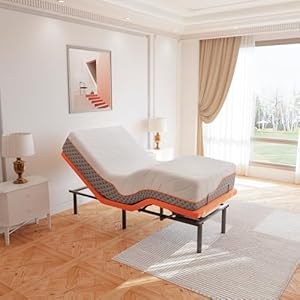 ESHINE Twin XL Adjustable Bed Frame...