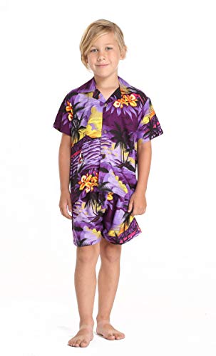 Image of Boys' Aloha Shirt Cabana Set in Signature Prints