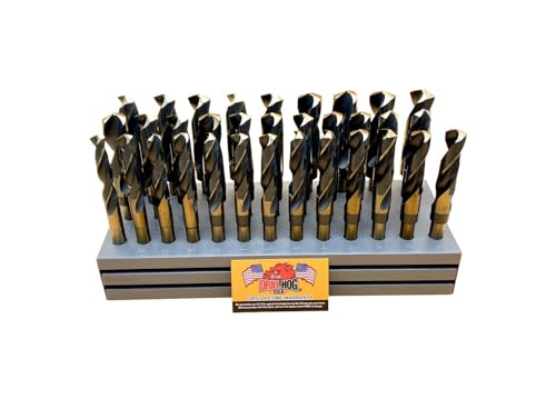 Drill Hog Silver & Deming Drill Bit Set Index 33 Pc 1/2-1"