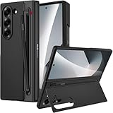 [Support Pliable] Coque z fold 6 antichoc est équipée d'un support réglable avec texture à pois antidérapante. Elle libère parfaitement vos mains et rend le visionnage de vidéos, la lecture ou les conversations vidéo plus confortables. Lorsque vous n'utilisez pas le support, vous pouvez le ranger facilement. L'angle du support est limité. Évitez de forcer le déploiement pour ne pas l'endommager