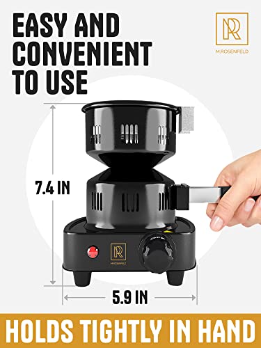 Multipurpose Electric Charcoal Starter - Electric Charcoal Burner Etl Approved Electric Stove - Coconut Charcoal Lighters With Tongs - 450W Hot Plate Electric With 304 Stainless Steel Coiled Burner #TOP2