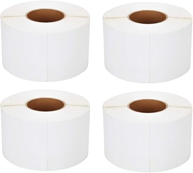 [4 Rolls, 4000 Labels] 4 x 6 Direct Thermal Labels, 3 Core, Perforations Between Labels, Compatible with Zebra Printers