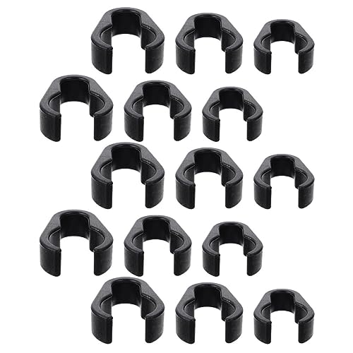 Vaguelly 15Pcs Flexible Mic Cable Clips Durable Organizers for Mic Cables Easy Snap Design for Microphone Stands Lightweight and Sturdy Cable Holders