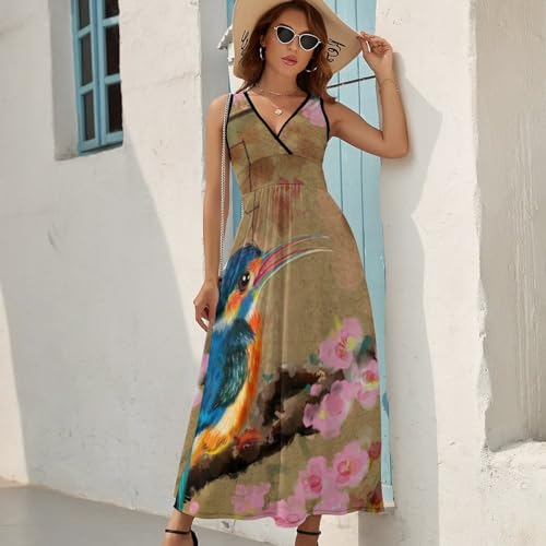 Robe d'été sans manches fluide pour rester fraîche en maxi - 2