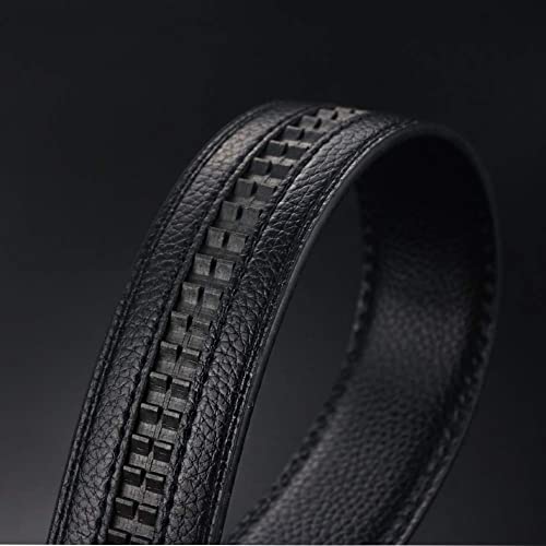 SUNSHOPPING Men’s Black PU Leather Belt Black-01 - Image 6
