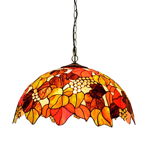 Chandelier Tiffany en vitrail de raisin le cadeau d'anniversaire rétro idéal