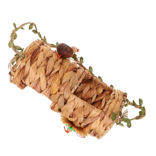 ROMISBABA オウムハンモック ハムスタートンネルチューブ ぬいぐるみ オウムのおもちゃ うさぎ キット hamster ハムスター ハムスターの皮のおもちゃ モルモットの皮のチューブ 木製