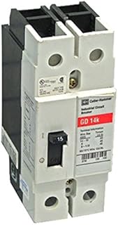 CUTLER HAMMER GD2030 2 Pole, Molded CASE Circuit Breaker, 30 AMP Rating, G Frame, 14 KAIC at 480 VAC, Type GD