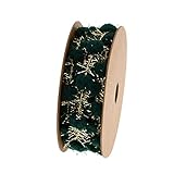 Ancho: 8mm QINGRUI Home Decoration Bola de Ajuste de 3M 8mm Perla con Cinta con Flecos de Alambre de Costura Tejido Kintted Tejido artesanía Hecha a Mano decoración de Accesorios de Navidad Craft Supplies