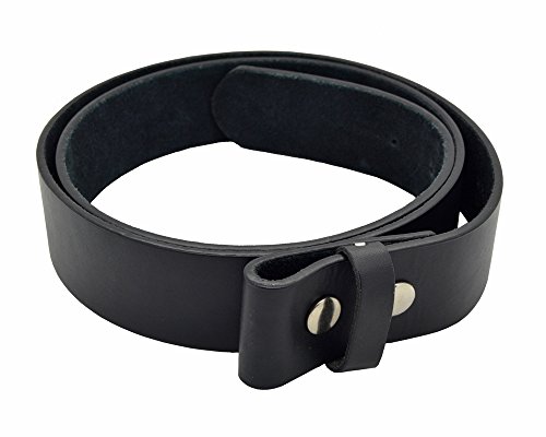 Stainless Steel "C" Initial Buckle & Genuine Black Leather Belt (40 in or 44 in)3