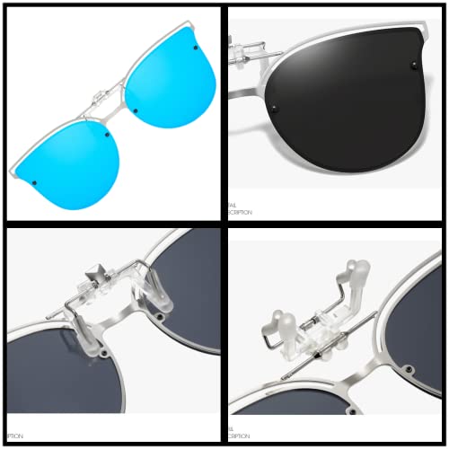 Image of Sunglasses fit over Glasses Clip On Polarized sunglasses for Prescription Glasses Flip Up Fishing Driving Glasses