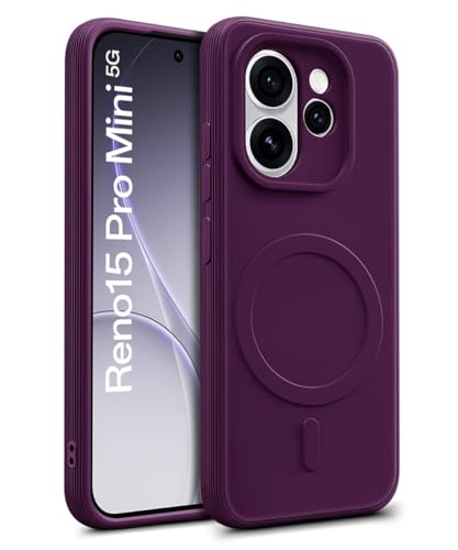 Image of WOW IMAGINE Back Case Cover for Oppo Reno 15 Pro 5G |15 Pro Mini 5G | Soft Matte Silicone Case| Slim Fit & Shockproof | Camera Protection Bumper Cover (Purple)