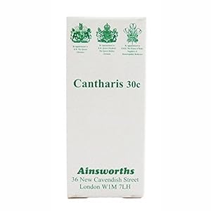 Ainsworths 30C Cantharis Homoeopathic Remedy – Pack of 120 Tablets