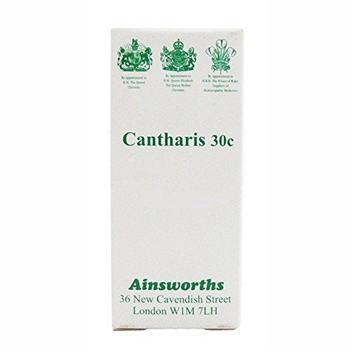 Ainsworths 30C Cantharis Homoeopathic Remedy - Pack of 120 Tablets