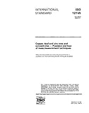 ISO 12745:1996, Copper, lead and zinc ores and concentrates -- Precision and bias of mass measurement techniques