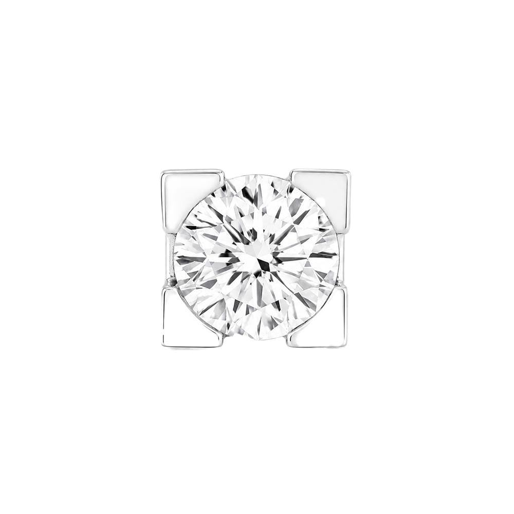 925 Sterling Silver Men's Solitaire Stud Earring With Round Diamond, Secure Screw Back Closure, Single Piece-picture-39