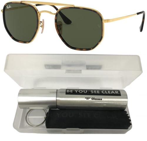 Ray-Ban RB3648M Sunglasses Bundle: RB 3648M THE MARSHAL II 001 Arista and Eyewear Cleaning Kit2