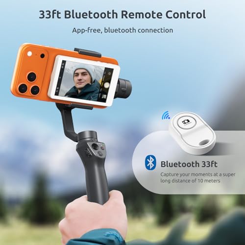 Image of Selfie Monitor Screen Phone- Magnetic Phone Vlog Back Camera Selfie Monitor - 4k 30fps Display can Wirelessly Connect to Mobile Phones - Selfie Screen Compatible with iPhone & Android