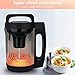 Potlimepan Soup Maker Machine 2L, 8 in 1 Multi-Funcation Soup and Smoothie Maker with Led Control Panel, Stainless Steel Hot Soup Maker Electric, Makes 3-6 Servings Smart Living for Home Use White