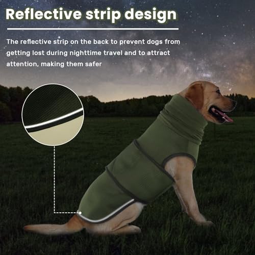 IECOii Dog Anxiety Calming Hoodie with Hood,Soft Dog Anxiety Vest,Dog Calming Vest,Breathable Dog Anxiety Jacket Vest Coat for Thunderstorms,Fireworks,Vet Visits,Travel,Dog Anxiety Shirt,Green,S - Image 6