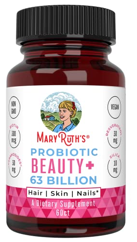 Probiotic | Collagen | 1 Month Supply | Collagen Pills | Collagen & Probiotic Capsule for Hair | Skin | and Nails| Collagen Probiotic with Biotin for Adults | Vegan | Non-GMO | Gluten Free | 60 Count