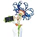 Thames & Kosmos SolarFlower Sapphire Swirl STEM Kit | Build a Motorized Solar-Powered Flower with Spinning, Colorful Petals, Educational Gift for Kids Ages 8+, Adults