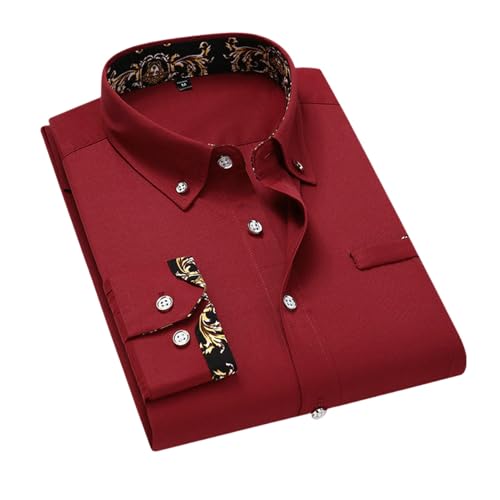 Chemise à manches longues pour homme coupe ajustée et style coréen