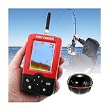Kabelloser Fischfinder Tragbarer Handheld-Kajak-Fischfinder Fisch-Tiefensucher Sonar-Sensor-Geber für Bootsangeln Meeresfischerei