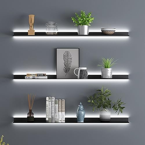 Étagères flottantes murales de 20 cm pour optimiser le rangement du salon - 3
