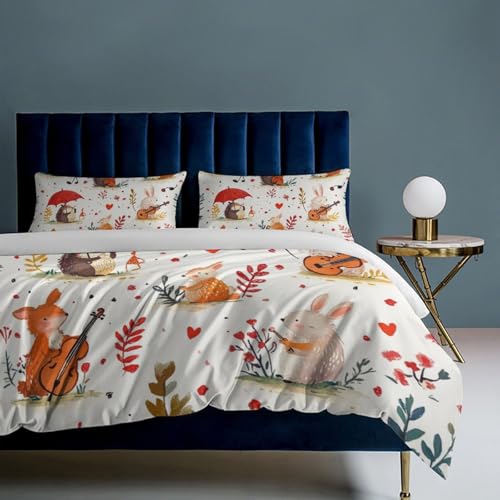 Juego de ropa de cama de microfibra con 2 fundas de almohada de 3 piezas para niños 8