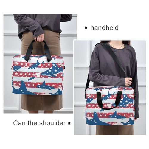 Bolso bandolera para laptop Fish America hasta 16 pulgadas miniatura 6