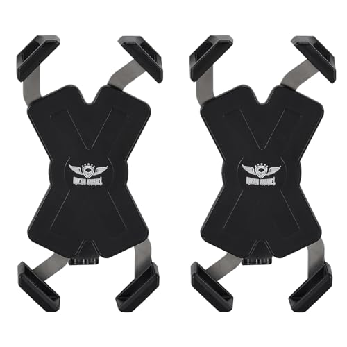 Image of GARGOYLE BELLS Motorcycle Phone Mount Bike Phone Holder for Bicycle Scooter Universal Motorcycle Handlebar Cell Phone Clamp for iPhone /Galaxy 4.92 inch-6.7 inch Smartphones (Black, 2Packs)