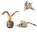 Andiker Cat Mental Stimulation Toys with Feather, 2Pcs Plush Catnip Toys for Cats to Bite, Kite, Chew, Interactive Cat Toys for Indoor Cats Do More Exercise to Release Stress&Kill Time (2pcs)