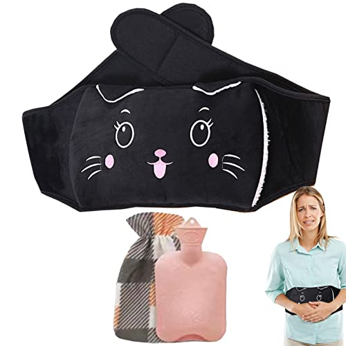 Saco de água morna | Garrafa de água quente animal com cobertura de cintura para cólicas menstruais