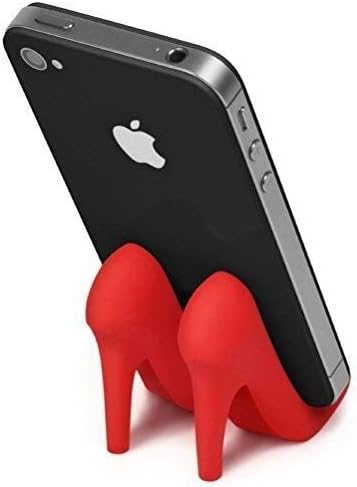 ZLMC Creative Mobile Phone Stands Mounts Holder Cute High Heels stand Shoes Shaped for Cell Phone Multifunctional Cellphone Smartphone Tablet (Red)
