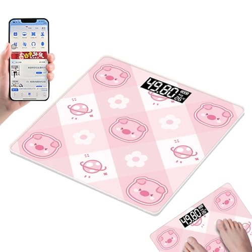 Body Fat Scale - Travel Scale For Body Weight | Bathroom Smart Body Scan Scale | Digital Bathroom Weighing Machine | Body Composition Scale| Wireless Health Analyzer Equipment, Supporti Smartphone App