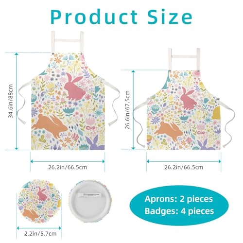 Tablier de cuisine pour restaurant et bar avec 4 broches imprimées - 2