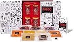 Thoughtfully Gourmet, DIY Hot Sauce Set, Hot Sauce Making Kit Includes 4 Skull Shaped Reusable Glass Jars, 2 Funnels, Seasonings, Gloves and Recipe Book to Make Your Own Hot Sauce