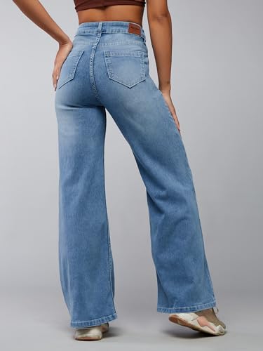Image of Dolce Crudo Women's High Waist Straight Fit Jeans